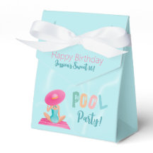 Festa de Piscina de Verão Divertida Aquarela 16