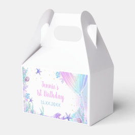 Caixinha De Lembrancinhas Festa de primeiro aniversario de Sereia