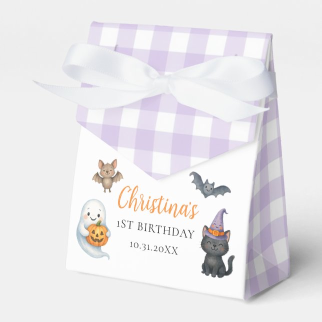 Caixinha De Lembrancinhas Festa de primeiro aniversario do Fantasma (Frente)
