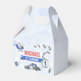 Caixinha De Lembrancinhas Festa de primeiro aniversario do Garoto Policial