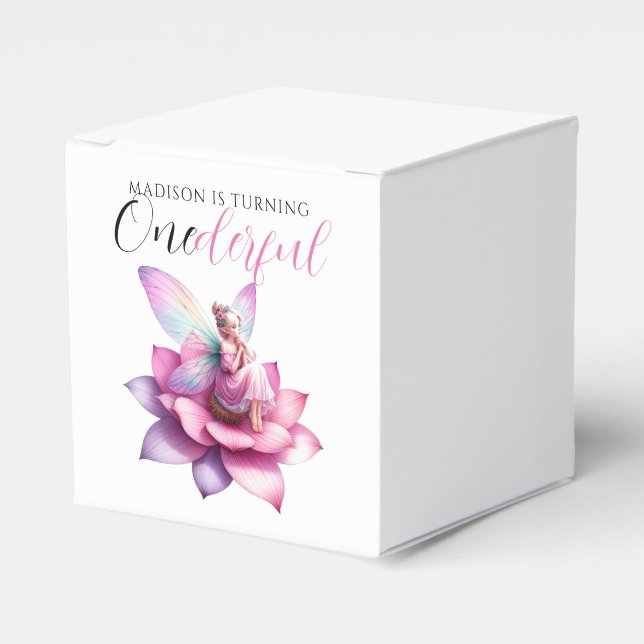 Caixinha De Lembrancinhas Festa de primeiros aniversarios Maravilhosa (Frente)