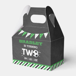 Caixinha De Lembrancinhas Festa de segundo aniversário de Bola de Futebol Al