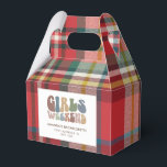 Caixinha De Lembrancinhas Festa de solteira Girls Weekend 70s Personalizadas<br><div class="desc">Abraçar o espírito da última viagem das meninas com nossas caixas de favoritos da Bachelorette de Tipografia Personalizada! Estas caixas de adeptos de chic e na moda servem como a lembrança perfeita de uma fuga memorável com as vossas senhoras favoritas. A frente da caixa mostra uma cativante tipografia "Girls Weekend",...</div>