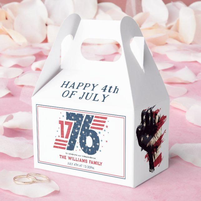 Caixinha De Lembrancinhas Festa do Dia da Independência em 4 de julho de 177 (Casamento)