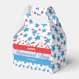 Caixinha De Lembrancinhas Festa do Dia de Memória das Estrelas Vermelhas Spr