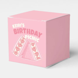 Caixinha De Lembrancinhas Festa do Picnic de Birthday, com sanduíche de mora