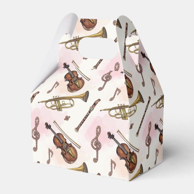 Caixinha De Lembrancinhas festa legal de amantes de música em camadas (Frente)