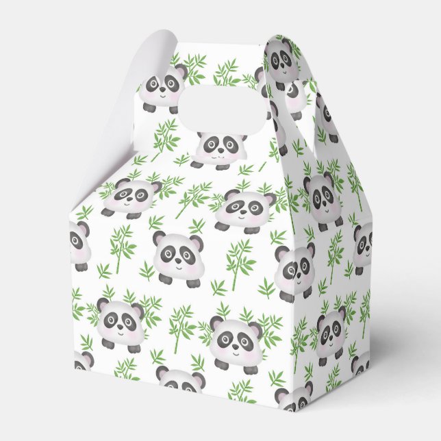 Caixinha De Lembrancinhas festas de panda giro (Frente)