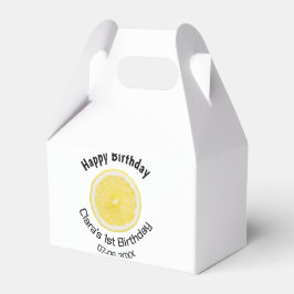 Caixinha De Lembrancinhas Filhos bebês primeiro aniversario lêmon fatia adic