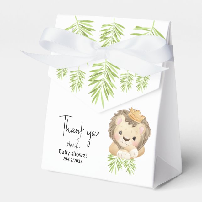 Caixinha De Lembrancinhas filhotes de ladrões-do-rei-safari (Frente)