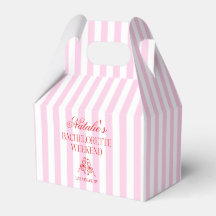 Fim de Semana de Solteira com Listras Rosa Vermelh