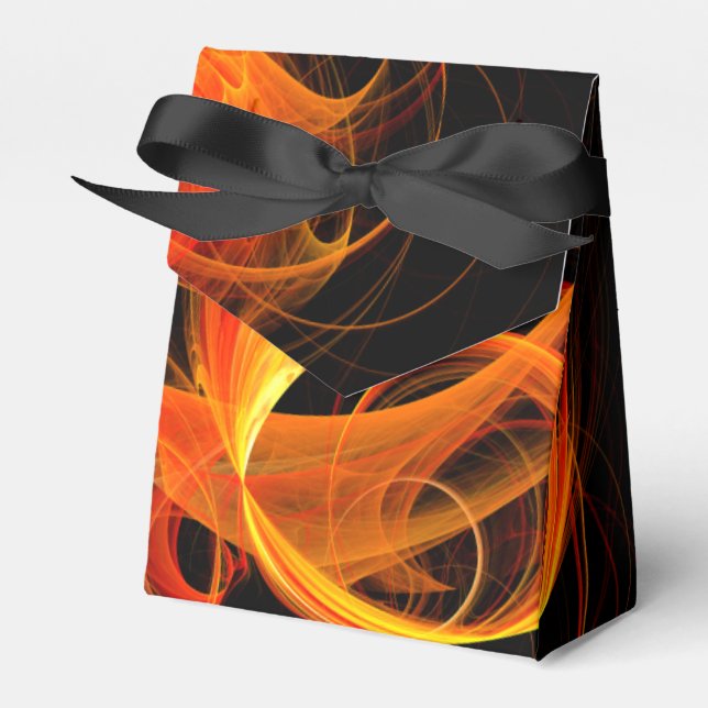 Caixinha De Lembrancinhas Fireball Abstrato Art (Frente)