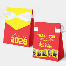 Caixinha De Lembrancinhas Fita de Colagem de Fotos Vermelha e Amarela