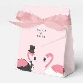 Caixinha De Lembrancinhas Flamingo Bride Groom Wedding