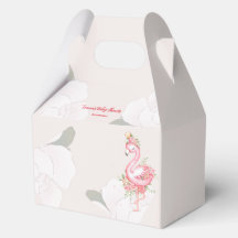 Flamingo rosa É um Chá de fraldas feminino