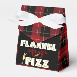 Caixinha De Lembrancinhas Flannel & Fizz | Xadrez de Buffalo Vermelho e Negr