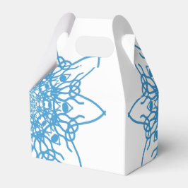 Caixinha De Lembrancinhas Floco de neve azul