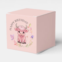 Floffy Pink Highlands - Vaca Escocesa