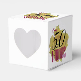 Caixinha De Lembrancinhas Flor amarelo de cacto 50 e aniversário fabuloso