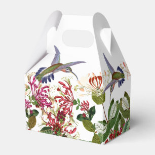 Caixinha De Lembrancinhas Flor da madressilva dos pássaros do colibri flora