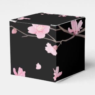 Caixinha De Lembrancinhas Flor de Cereja - Preto