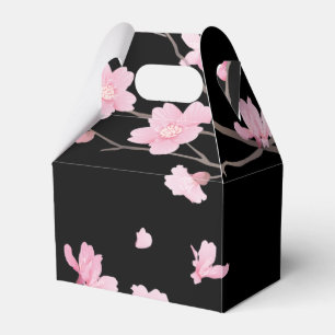 Caixinha De Lembrancinhas Flor de Cereja - Preto