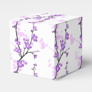 Caixinha De Lembrancinhas Flor de cerejeira japonesa, roxo real, flor,