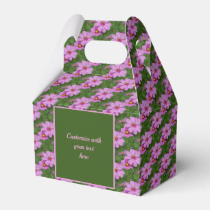 Caixinha De Lembrancinhas Flor de Cosmos Rosa Personalizada