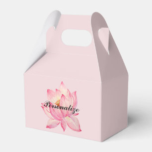 Caixinha De Lembrancinhas Flor de Lotus cor-de-rosa