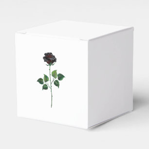 Caixinha De Lembrancinhas Flor de rosa preta