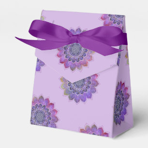 Caixinha De Lembrancinhas Flor De Vida - Estilo De Vintage Espaço De Galáxia