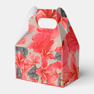 Caixinha De Lembrancinhas Flor Red Hibiscus