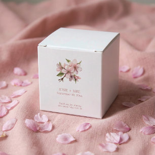 Caixinha De Lembrancinhas Flor rosa bonito de cereja
