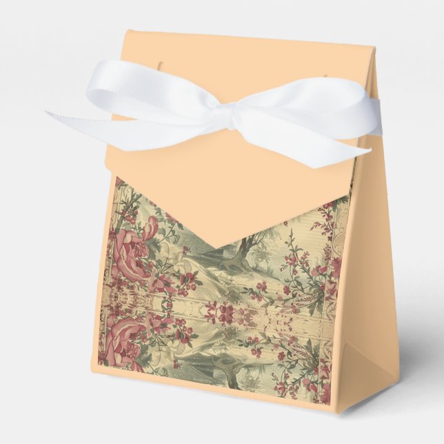 Caixinha De Lembrancinhas Florais Asiáticos Internacional Blossom Creme (Frente)