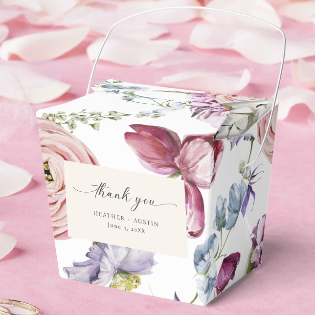 Caixinha De Lembrancinhas Florais Coloridos Elegantes (Elegant Colorful Jewel Tone Floral Favor Boxes by Painted Paperie
)