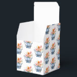 Caixinha De Lembrancinhas Floral aquarela pintada à mão<br><div class="desc">Desenho floral aquarela pintado à mão com nome personalizado elegante e moderno.</div>