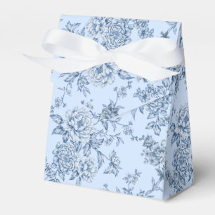 Caixinha De Lembrancinhas Floral Azul Japonês