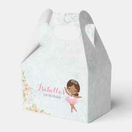 Caixinha De Lembrancinhas Floral Ballerina Birthday Favor Box