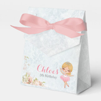 Caixinha De Lembrancinhas Floral Ballerina Birthday Favor Box