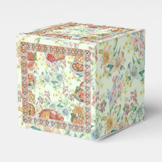 Caixinha De Lembrancinhas Floral Colheita Vintage