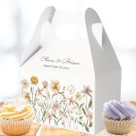 Caixinha De Lembrancinhas Floral de Pradaria de Flores Silvestres Aquarela P<br><div class="desc">Apresentamos nossas Caixas de Favor Personalizadas de Aquarela de Flores Silvestres de Pradaria. Com ilustração de aquarela de ilustração de jardim de flores silvestres. Adequado como presente para casamento e ocasiões temáticas da natureza.</div>