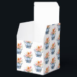 Caixinha De Lembrancinhas Floral em Aquarela Pintada à Mão<br><div class="desc">Desenho floral em aquarela pintado à mão com nome personalizado elegante e moderno.</div>