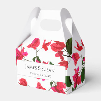 Caixinha De Lembrancinhas Floral Favor Box com Bougainvillea Flower