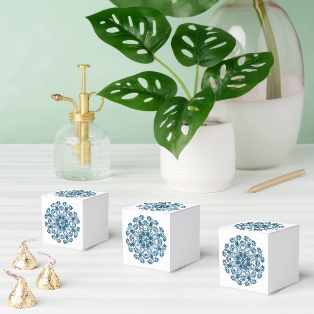Caixinha De Lembrancinhas Floral Flourish Motif Favor Box (Múltiplo)