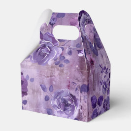 Caixinha De Lembrancinhas Floral Roxo Suave
