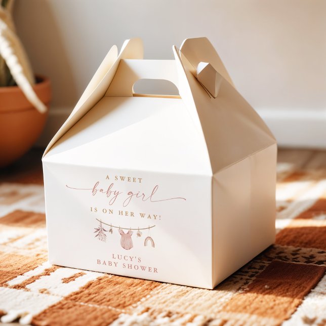 Caixinha De Lembrancinhas Floral Sweet Baby Girl Chá de fraldas (Criador carregado)