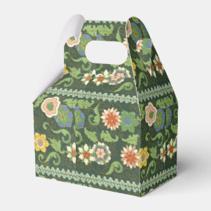 Caixinha De Lembrancinhas Floral Verde Chinês de Cloisonte