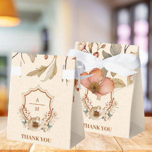 Caixinha De Lembrancinhas Floral Western Crest Monograma Wedding