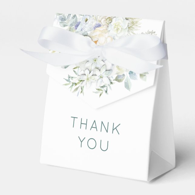 Caixinha De Lembrancinhas Florals Eucalyptus Greenery Names (Frente)