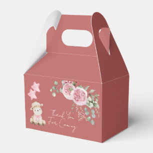 Caixinha De Lembrancinhas Flores Cor-de-rosa-pinceladas-doces